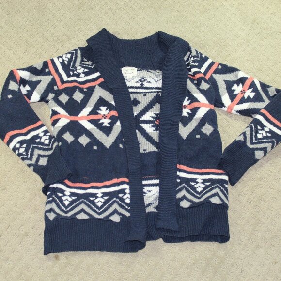 Hippie Rose Women's Size XS Tribal Patterned Cardigan - Picture 1 of 6